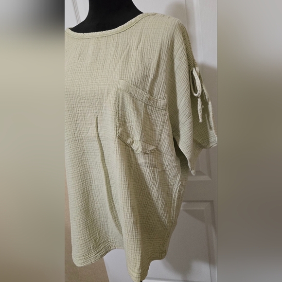 EASEL Washed Cotton Gauze Top #472-477 - Picture 7 of 11